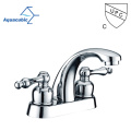 CUPC 4 &quot;Centerset Badezimmerspüle Wasserhahn mit Pop-up-Abflussstangen zertifiziert (AF0104-6)